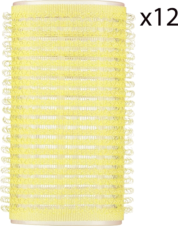 Lockenwickler mit Klettverschluss d32 mm gelb 12 St. - Xhair — Bild N1