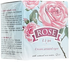 Augenkonturcreme mit natürlichem Rosenwasser und Coenzym Q10 - Bulgarian Rose Rose Q10 Cream Araund Eyes — Foto N2