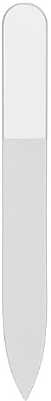 Glasnagelfeile 90 mm weiß - Sincero Salon Glass Nail File Duplex, White — Bild N1