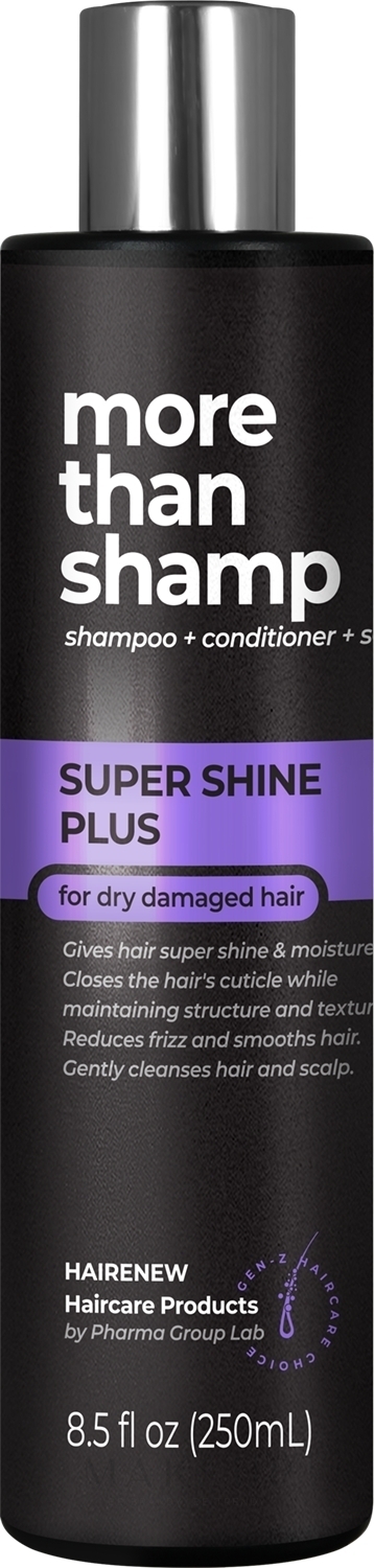Haarshampoo 100% Spiegelglanz - Hairenew Super Shine Plus Shampoo — Bild 250 ml