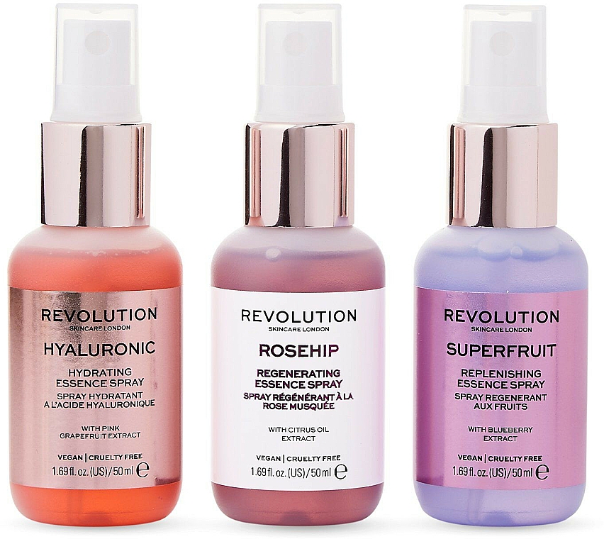 Gesichtspflegeset - Revolution Skincare Hello Hydration (Gesichtsspray 50ml + Gesichtsspray 50ml + Gesichtsspray 50ml) — Bild N2