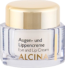 Anti-Aging Creme für Augenlider und Lippen - Alcina E Eye and Lip Cream — Bild N3