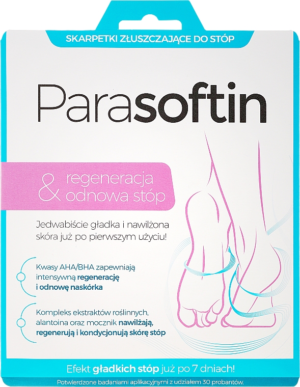 Fußpeeling in Socken - Parasoftin Exfoliating Foot Treatment Socks