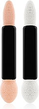 Düfte, Parfümerie und Kosmetik Doppelseitiger Lidschatten-Applikator SA-02 5.5 cm 10 St. schwarz - Silver Style