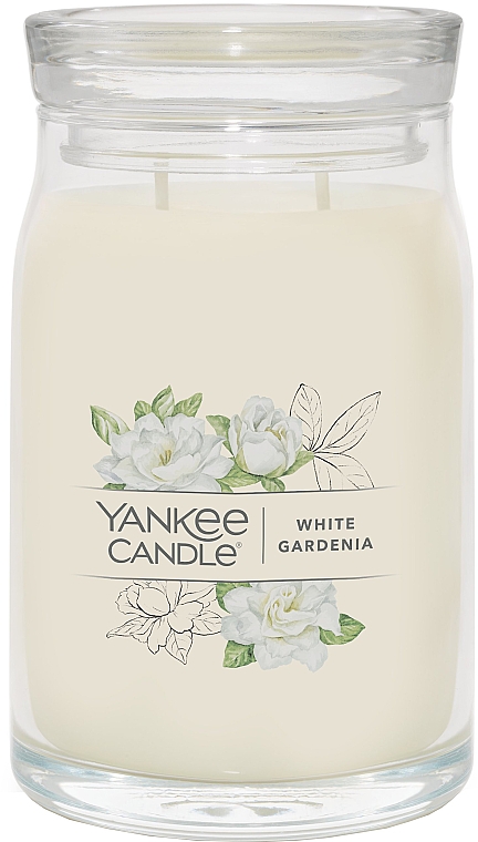 Duftkerze im Glas weiße Gardenie mit 2 Dochten - Yankee Candle White Gardenia  — Bild N1