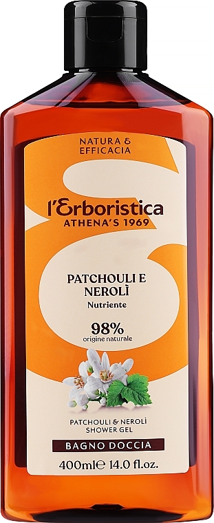 Duschgel Patchouli und Neroli - Athena's Erboristica Shower Gel With Patchouli & Neroli — Bild N1