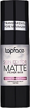 Düfte, Parfümerie und Kosmetik Mattierender Gesichtsprimer - TopFace Skin Editor Matte Primer Base