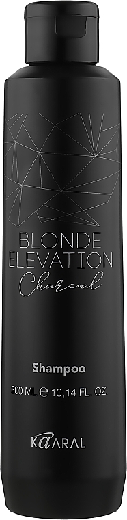 Schwarzes kohlefarbenes Haarshampoo - Kaaral Blonde Elevation Charcoal Shampoo — Bild N1