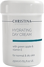 Düfte, Parfümerie und Kosmetik Feuchtigkeitsspendende Tagescreme Grüner Apfel mit Vitamin E für normale und trockene Haut - Christina Hydrating Day Cream Green Apple