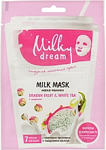 Tuchmaske für das Gesicht Drachenfrucht und weißer Tee - Milky Dream — Bild N1
