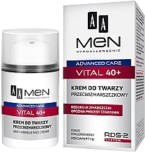 Düfte, Parfümerie und Kosmetik Anti-Aging Gesichtscreme - AA Men Advanced Care Vital 40+ Face Cream Anti-Wrinkle