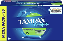 Düfte, Parfümerie und Kosmetik Tampons mit Applikator 36 St. - Tampax Compak Super
