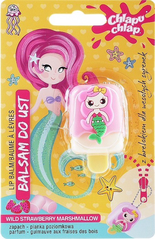 Lippenbalsam Erdbeere Little Mermaid - Chlapu Chlap Wild Strawberry Marshmallow Lip Balm — Bild N1