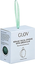 Gesichtsreinigungsschwamm mit grünem Ton - Glov Konjac Facial Sponge With Green Clay — Bild N2