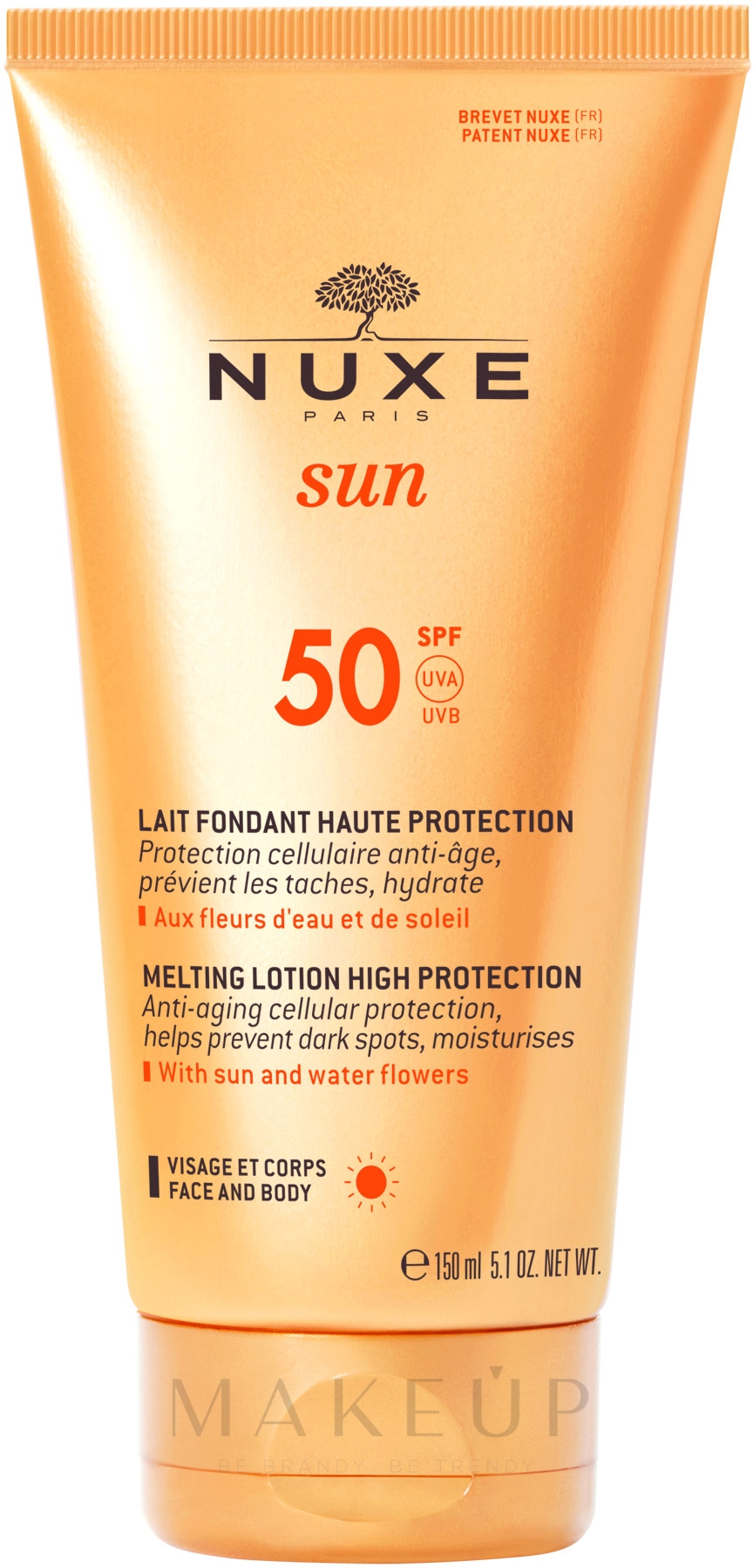 Sonnenschutzlotion für Gesicht und Körper SPF 50 - Nuxe Sun Delicious Lotion Face & Body SPF50 — Bild 150 ml