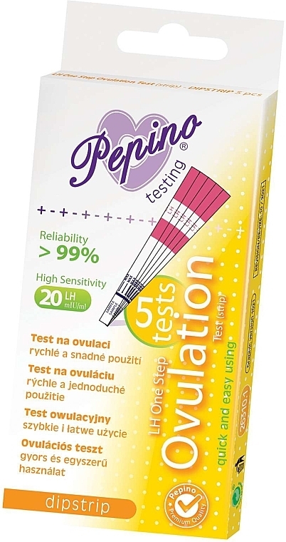 Ovulationstest 5 St. - Pepino Testing Dipstrip Ovulation Test  — Bild N1