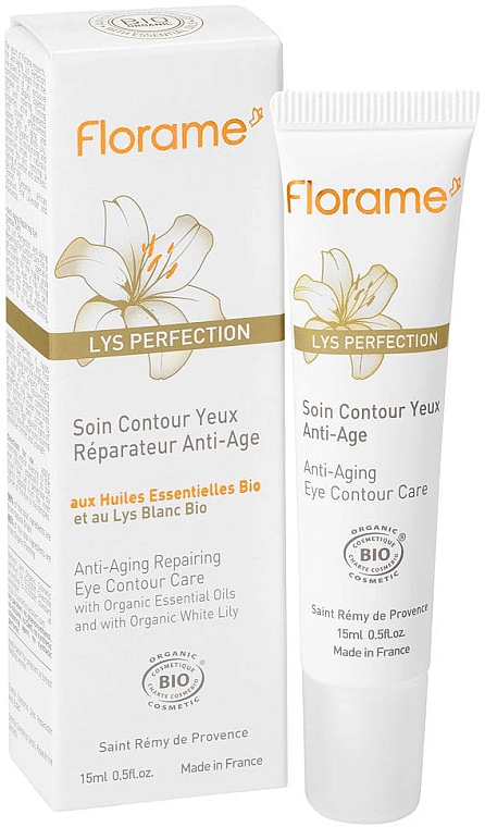 Augencreme - Florame Lys Perfection Anti-Aging Eye Contour Care — Bild N1