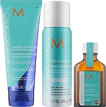 Düfte, Parfümerie und Kosmetik Set - Moroccanoil Better Your Blonde Set (shm/70ml + dry/shm/60ml + hair/oil/25ml)