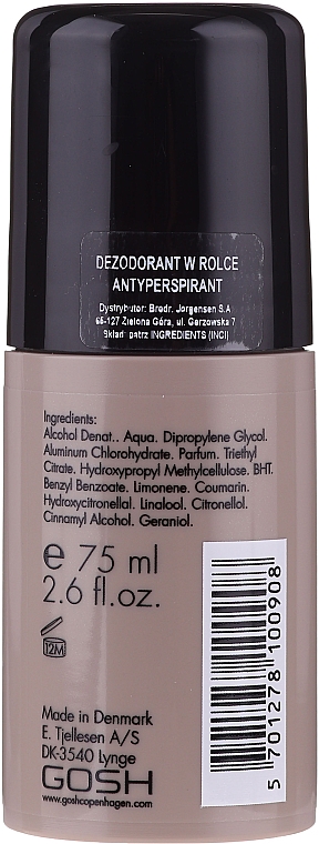 Deo Roll-on Antitranspirant - Gosh Musk Oil No.6 Roll-On Deodorant — Bild N2
