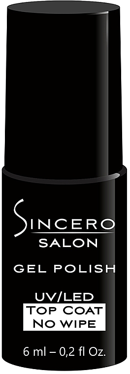 GESCHENK! Nagelüberlack - Sincero Salon Gel Polish Top Coat No Wipe — Bild N1