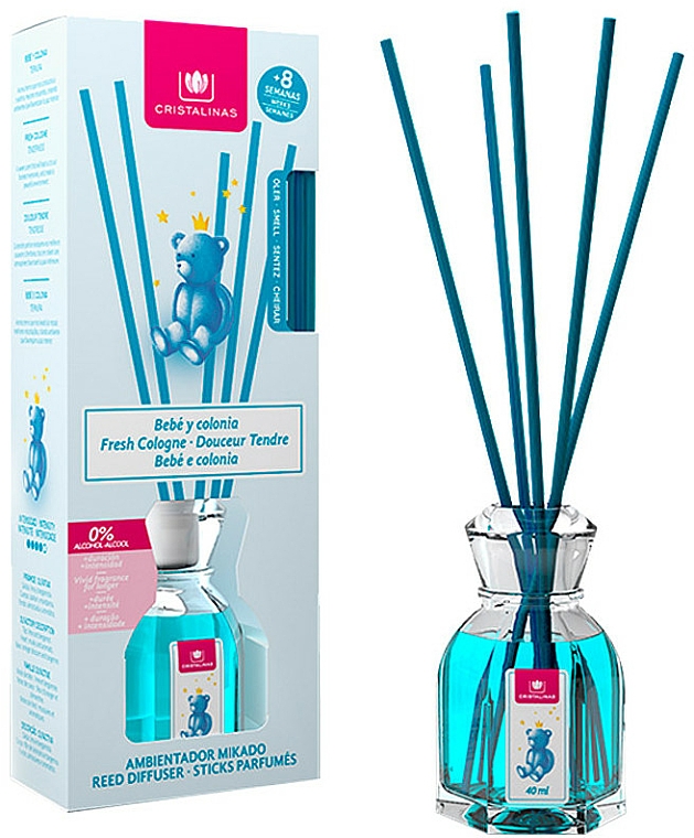 Aroma-Diffusor Baby Fresh Cologne - Cristalinas Reed Diffuser — Bild N1