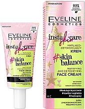 Mattierende Gesichtscreme mit Hanf und Reiswasser - Eveline Cosmetics Insta Skin Care #Skin Balance — Bild N1