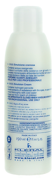 Oxidierende Emulsion 6% - Kleral System Coloring Line Magicolor Cream Oxygen-Emulsion — Foto N2