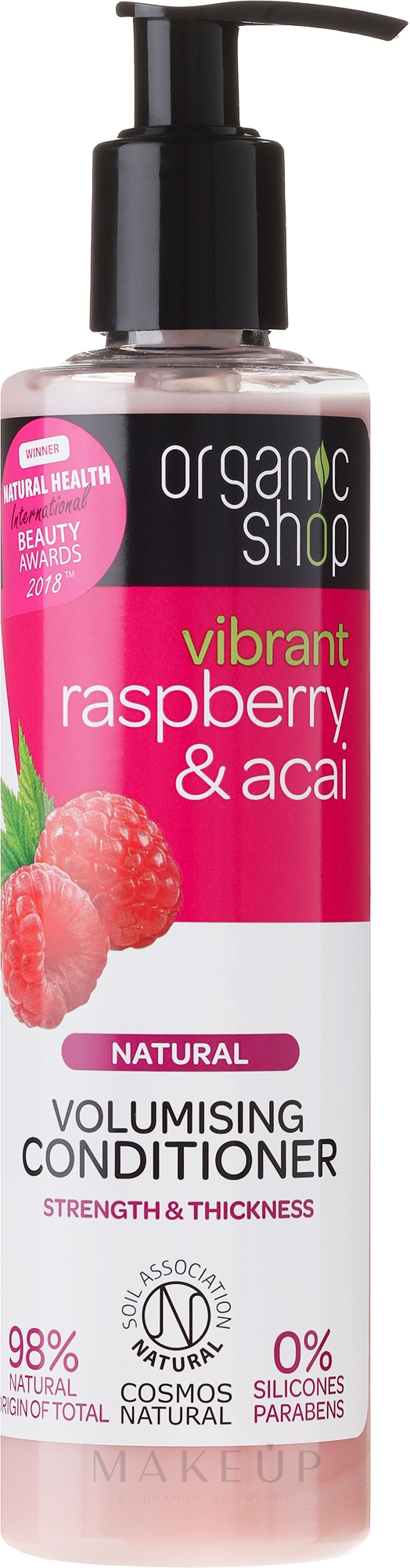 Pflegende Haarspülung mit Himbeeren und Acai-Beeren - Organic Shop Raspberry And Acai Conditioner — Bild 280 ml