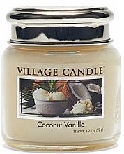 Düfte, Parfümerie und Kosmetik Duftkerze im Glas Coconut & Vanilla - Village Candle Coconut Vanilla