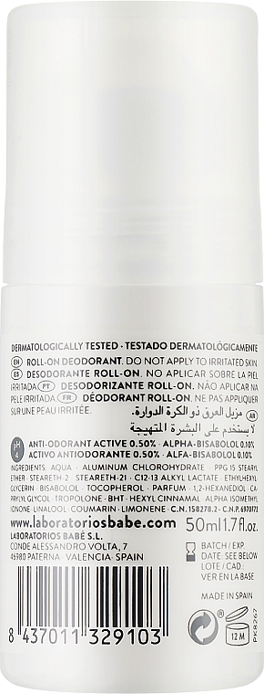 Deo Roll-on Antitranspirant - Babe Laboratorios Roll-On Deodorant — Bild N2