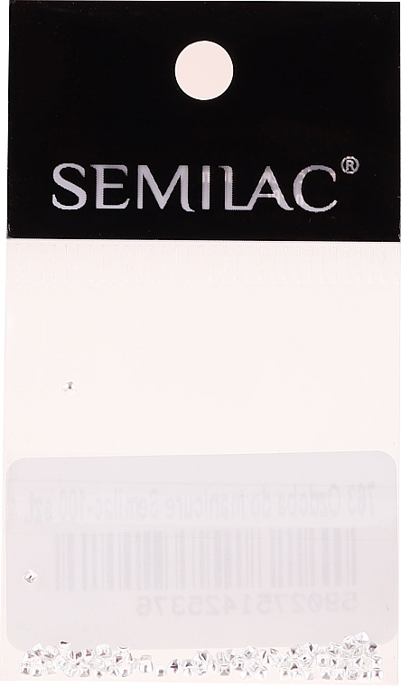 Nageldekorationen Silberquadrate - Semilac Nailart 763 — Bild N1