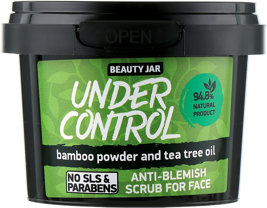 Gesichtspeeling mit Bambuspuder und Teebaumöl - Beauty Jar Anti-Blemish Scrub For Face — Bild N1