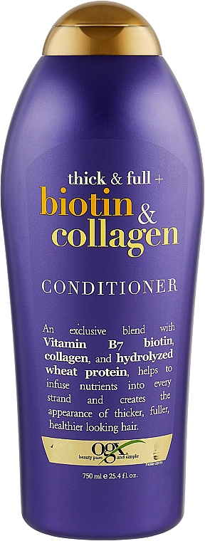 Haarspülung mit Biotin und Collagen - OGX Thick And Full Biotin Collagen Conditioner — Bild N3
