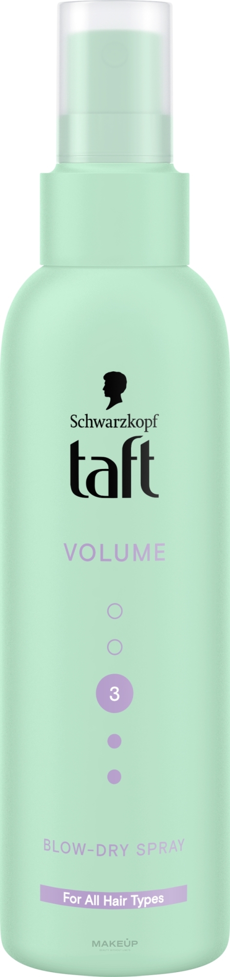 Haarspray mit mittlerer Fixierung - Schwarzkopf Taft Volumen Föhn-Spray — Bild 150 ml