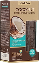 Düfte, Parfümerie und Kosmetik Revitalisierendes Haaröl mit Kokosnuss für mehr Glanz - Kativa Coconut Reconstruction Oil