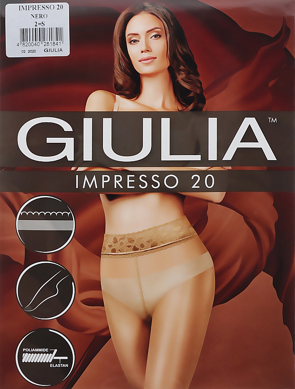 Strumpfhose für Damen Impresso 20 Den nero - Giulia — Bild N1