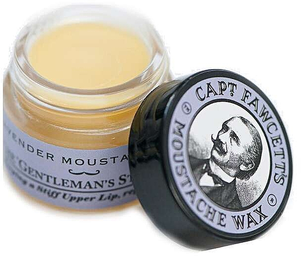 Schnurrbart-Pflegeset - Captain Fawcett Moustache Wax & Folding Pocket Moustache Comb (CF.87T) (Schnurrbartwachs 15ml + Schnurrbartkamm 1 St.) — Bild N2