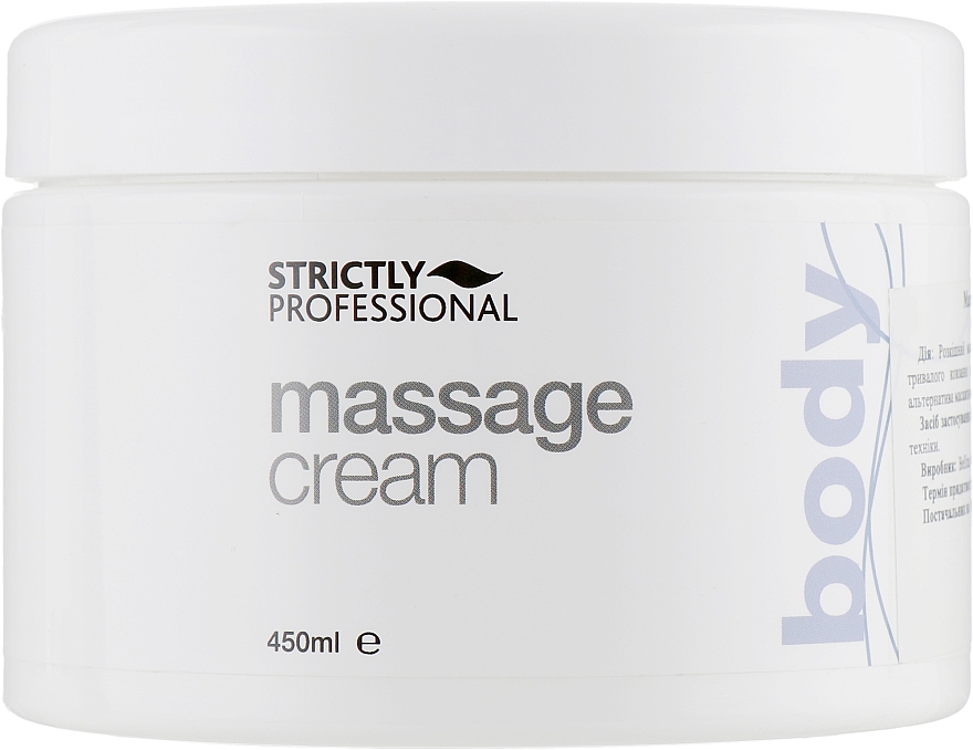 Massagecreme - Strictly Professional Body Care Massage Cream — Bild N1