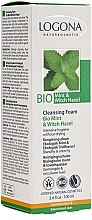 Gesichtsschaum mit Bio Pfefferminze und Bio Hamamelis - Logona Facial Care Cleansing Foam Organic Mint & Witch Hazel — Bild N1