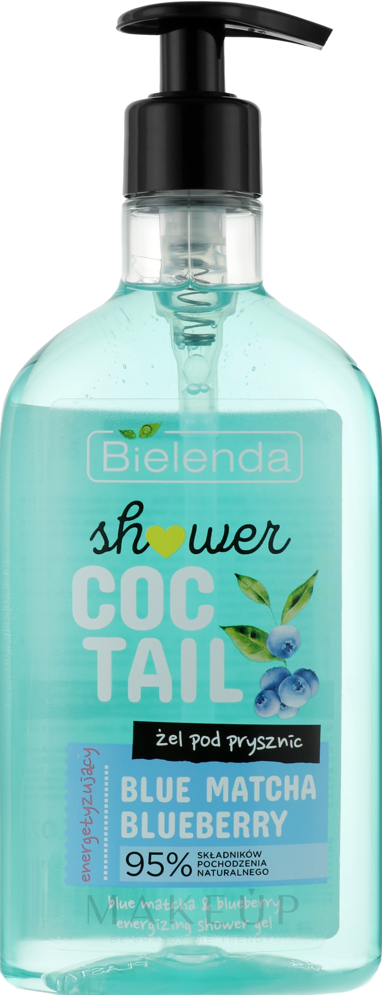 Duschgel - Bielenda Coctail Shower Gel Blue Matcha Blueberry — Bild 400 ml