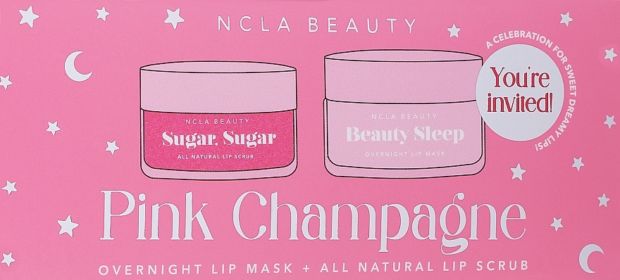 Set - NCLA Beauty Pink Champange  Lippenmaske/15 ml + Lippenpeeling/15 ml) — Bild N1