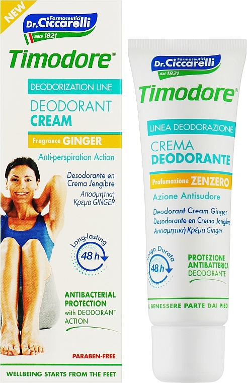 Fußdeocreme - Timodore Ginger Deodorant Cream — Bild N2