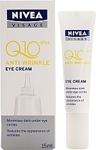 Anti-Aging- und Anti-Falten-Augencreme - Nivea Q10 Plus Anti-wrinkle Eye Cream — Bild N1