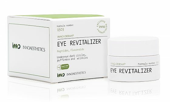 Feuchtigkeitsspendende und revitalisierende Augencreme mit Flavonoiden und Peptiden - Innoaesthetics Inno-Derma Eye Revitalizer — Bild N1