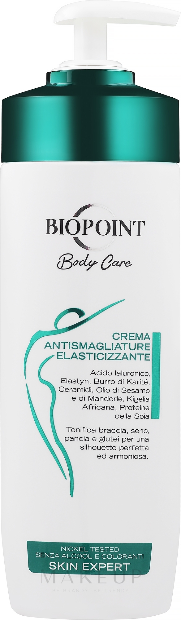 Körpercreme gegen Dehnungsstreifen - Biopoint Elasticizing Anti-Stretch Mark Cream — Bild 200 ml