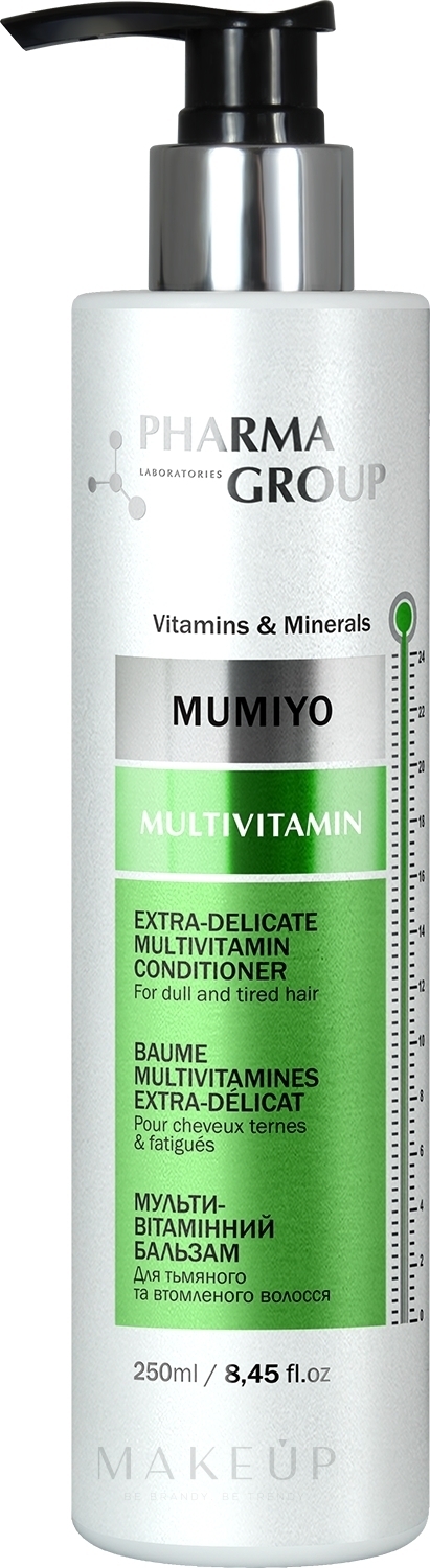 Haarbalsam mit Multivitaminen - Pharma Group Laboratories Multivitamin + Moomiyo Conditioner — Bild 250 ml