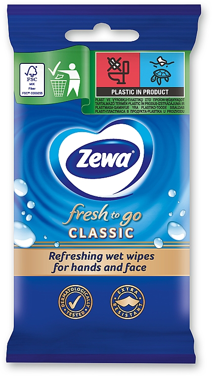 Feuchttücher 10 St. - Zewa Classic Wipes — Bild N1