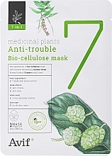Gesichtsmaske aus Biozellulose - Avif 7-in-1 Medicinal Plants Anti-Trouble Bio Cellulose Mask — Bild N1