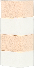 Make-up Schwamm Rhombus CS052WB beige + weiß 4 St. - Cosmo Shop Sponge — Bild N1