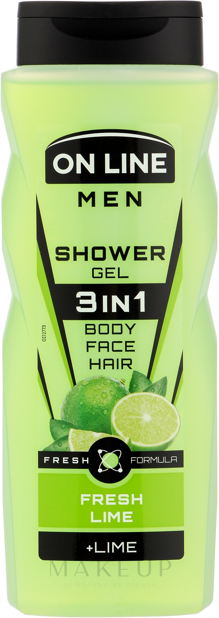 3in1 Duschgel für Gesicht, Haar und Körper - On Line Men Fresh Lime Shower Gel — Bild 410 ml